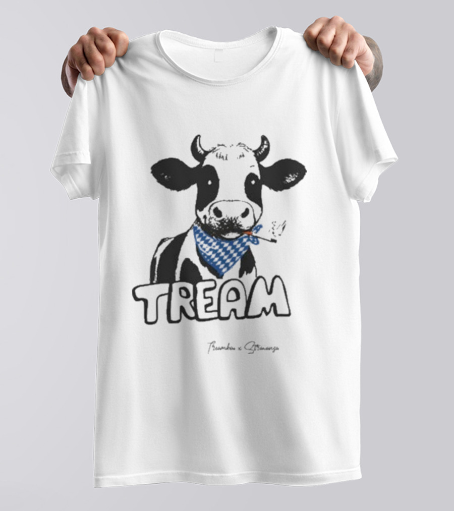 Tream Evy Bandana Cow Smoking T-Shirt