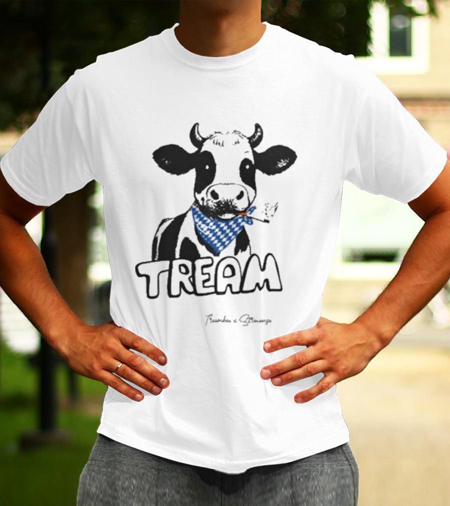Tream Evy Bandana Cow Smoking T-Shirt