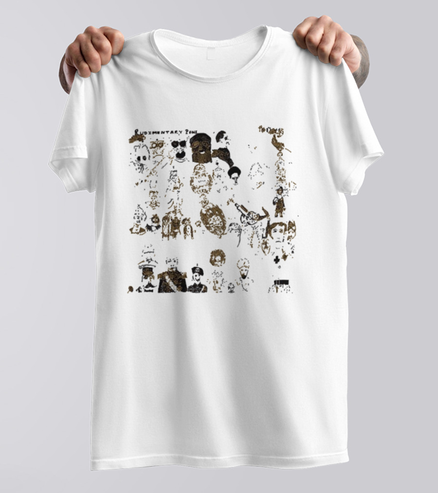 Rudimentary Peni The Chances Distorted Faces And Skeletons Imagery T-Shirt