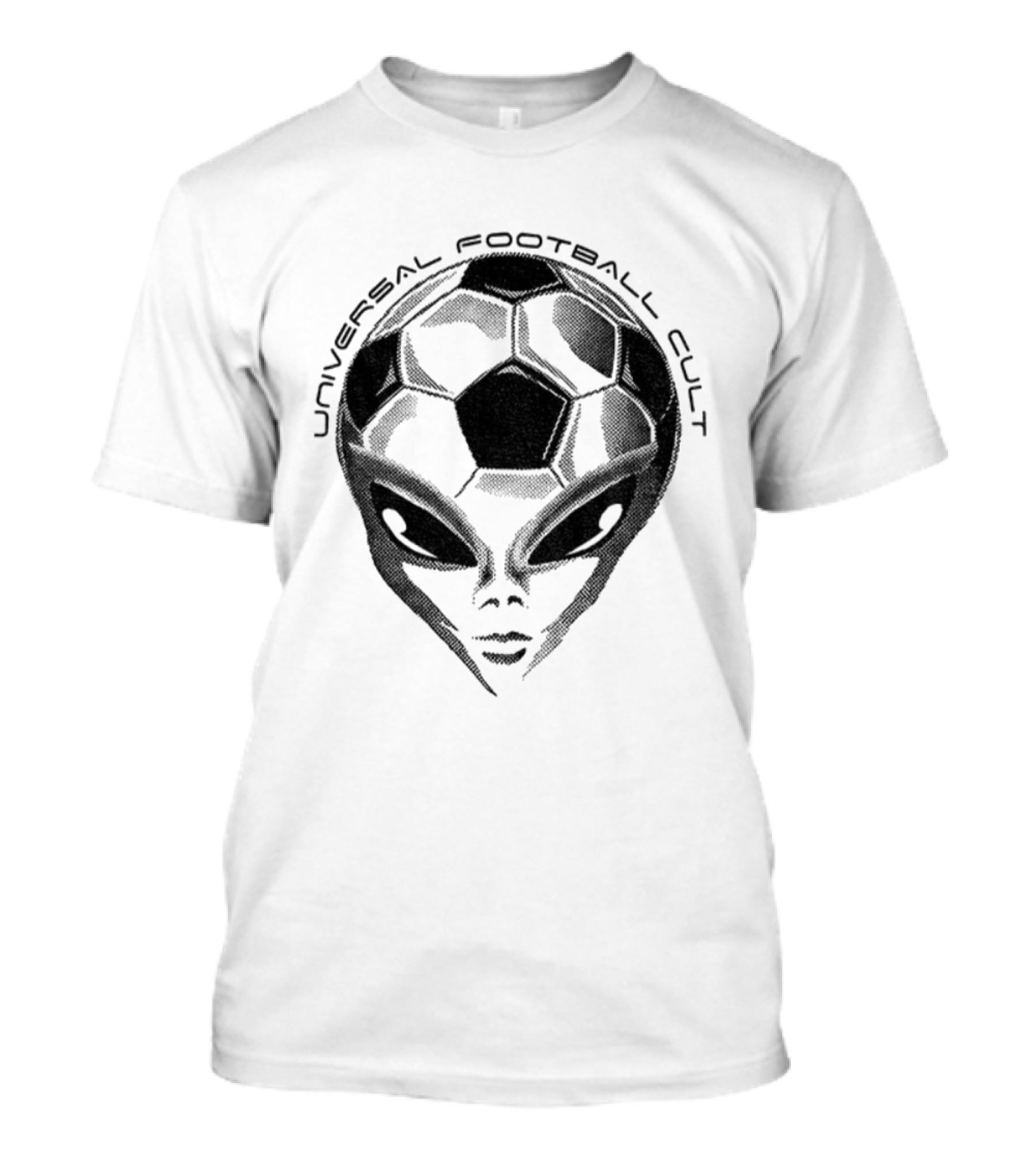 Universal Football Cult Alien Soccer Ball Head Fusion T-Shirt