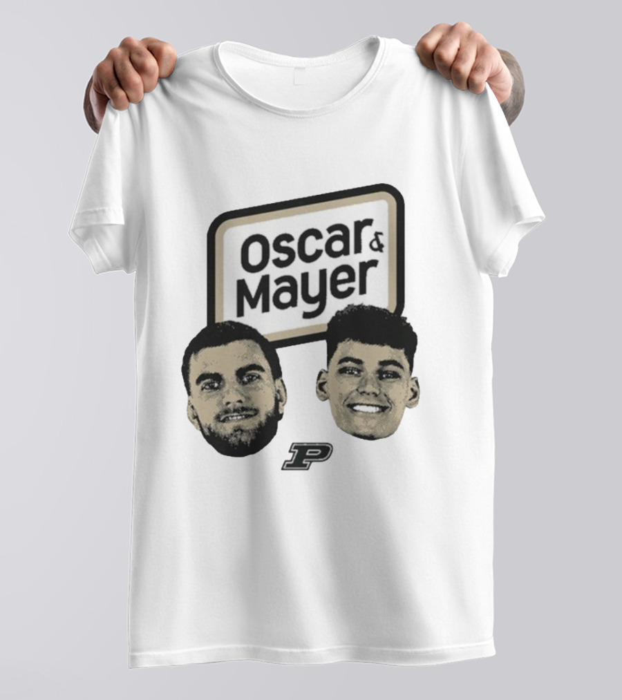 Oscar Cluff Omer Mayer Purdue Boilermakers Faces P Logo T-Shirt