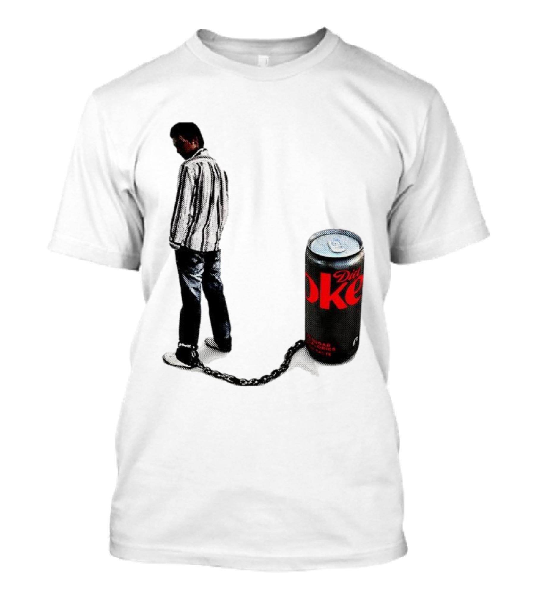 Diet Coke Freshwater Humor Tied With Chains T-Shirt