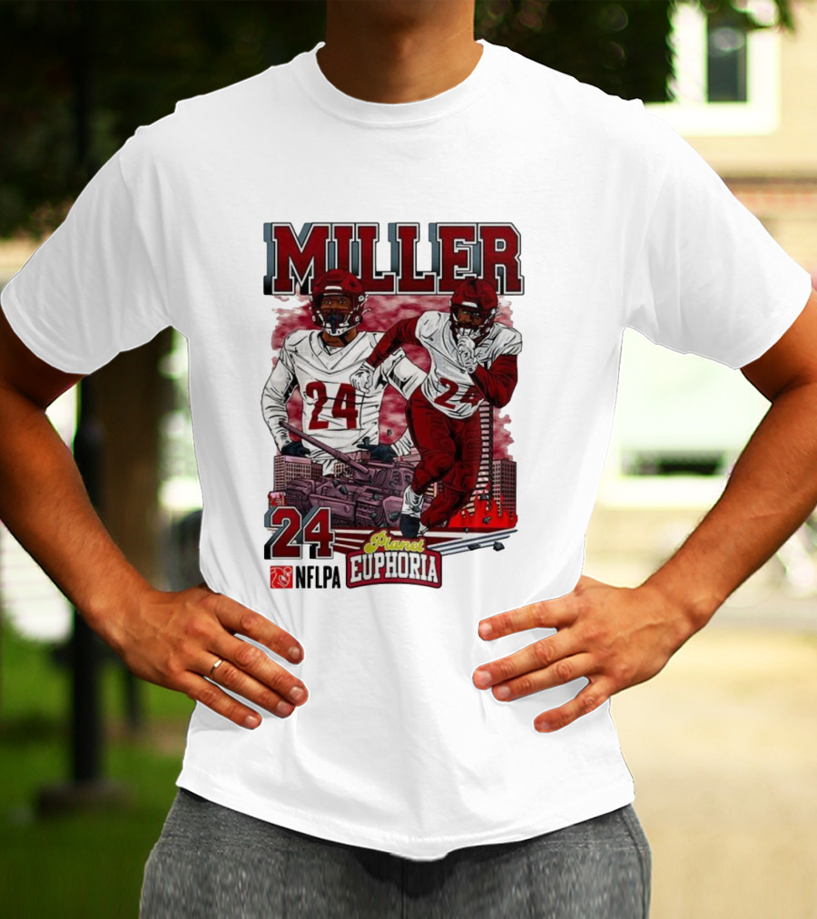 Miller 24 NFLPA Planet Euphoria Washington Commanders Tank Cartoon T-Shirt