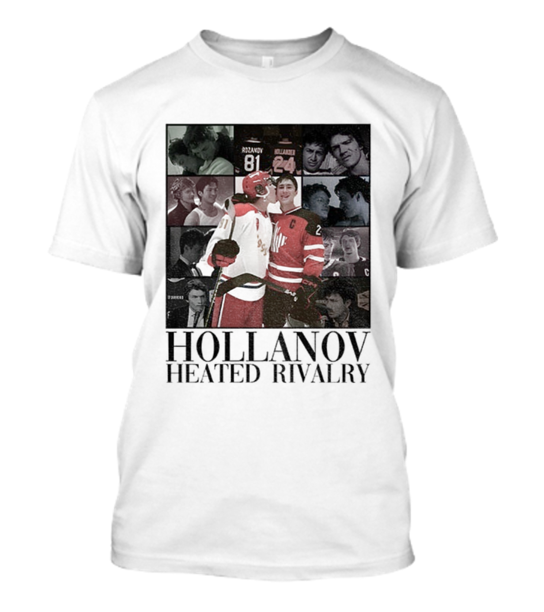 Hollanov Heated Rivalry Shane Ilya Rosanov Hollander Merry Christmas T-Shirt