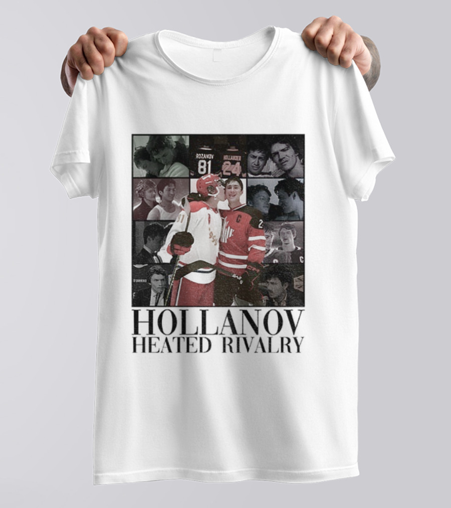 Hollanov Heated Rivalry Shane Ilya Rosanov Hollander Merry Christmas T-Shirt
