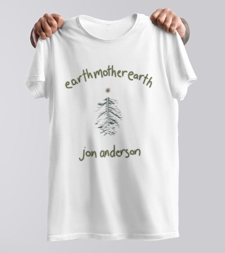 Earth Mother Earth Jon Anderson Tree Motif T-Shirt