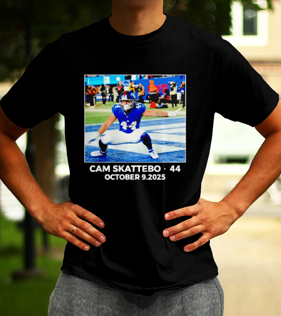 Cam Skattebo 44 October 9 2025 Football Action T-Shirt