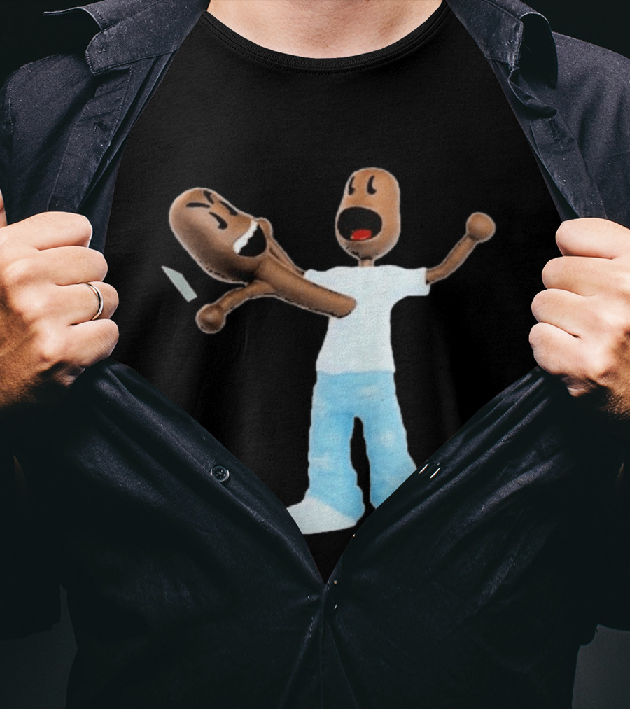 Kid Cudi Scotty Ramon Versus Cartoon Characters Clash T-Shirt