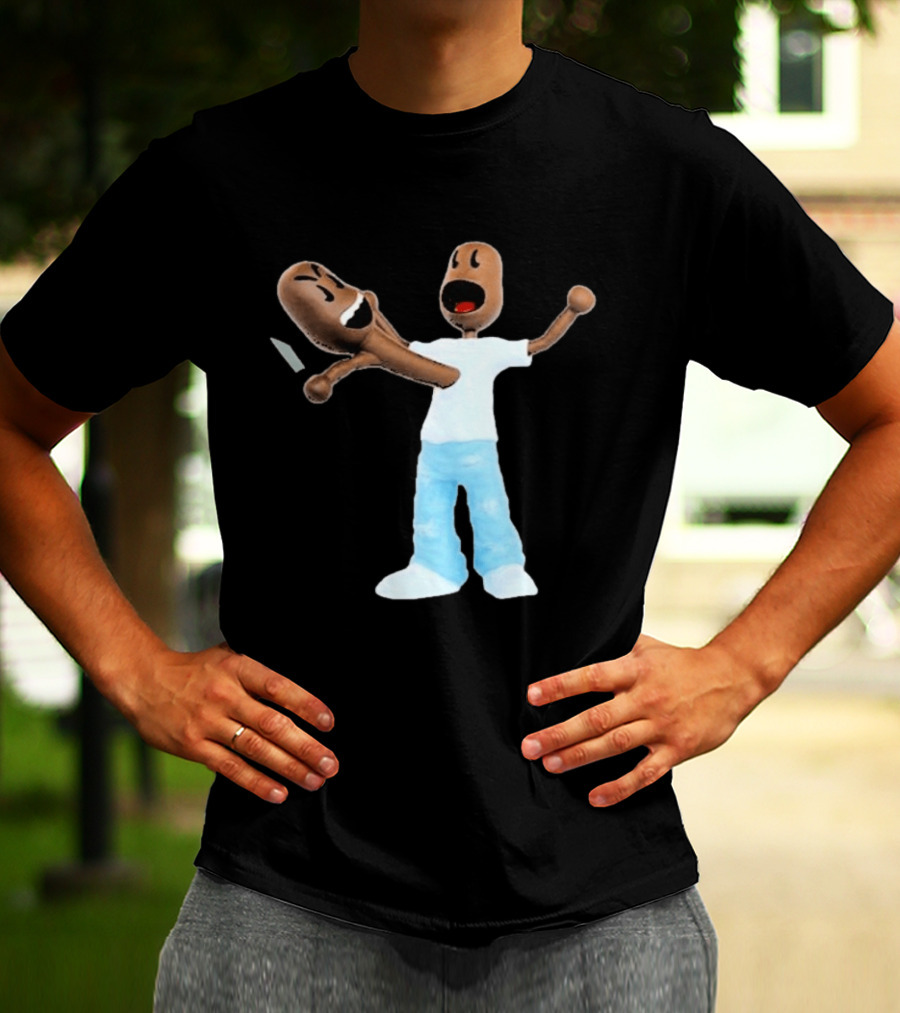 Kid Cudi Scotty Ramon Versus Cartoon Characters Clash T-Shirt