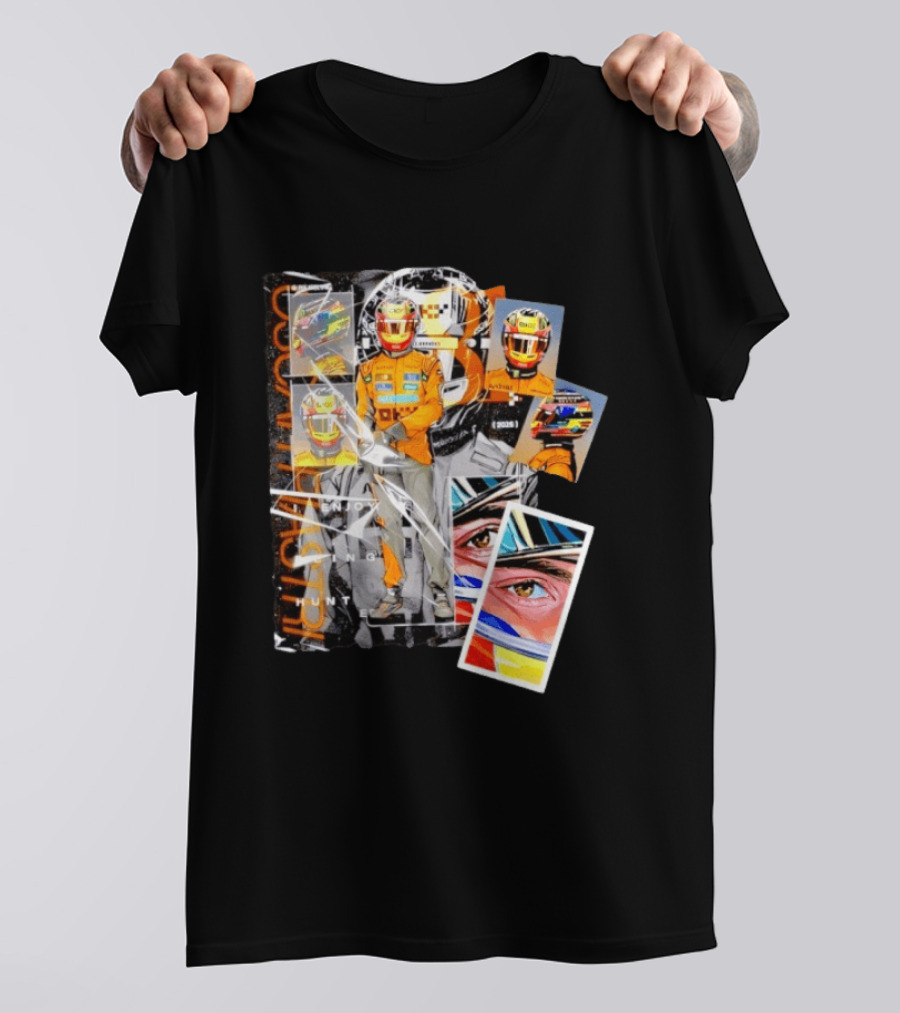 Oscar Piastri McLaren F1 2026 Racing I Enjoy Being Hunted Helmet Suit T-Shirt