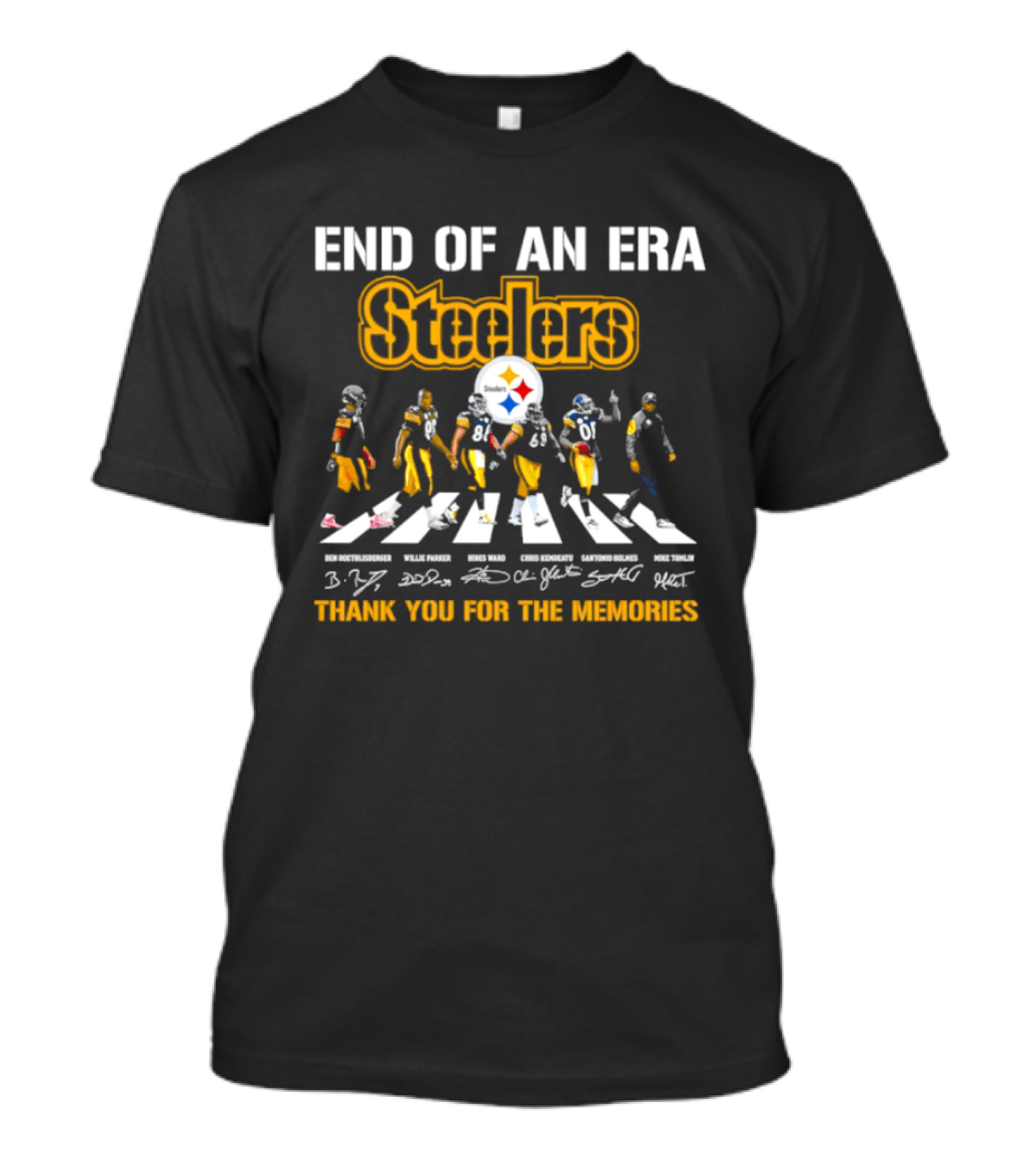 End Of An Era Steelers Thank You For The Memories T-Shirt