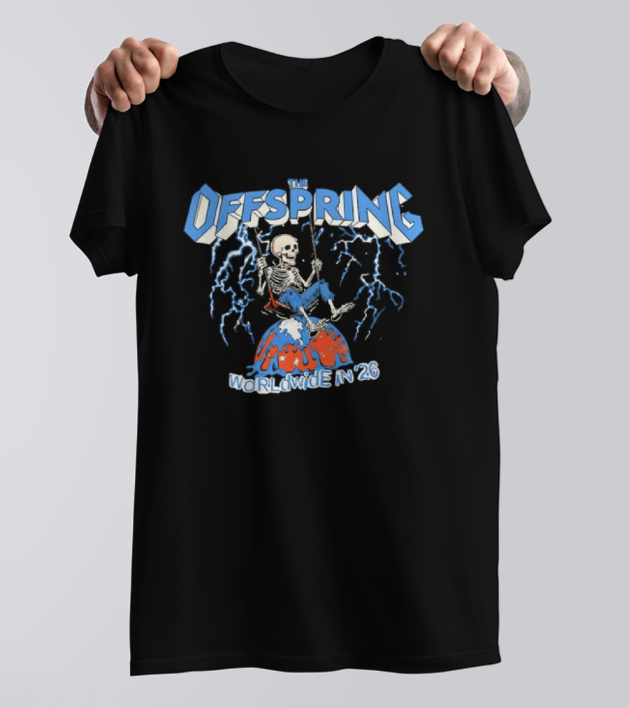 The Offspring Worldwide In 26 Swinging Skeleton Tour T-Shirt