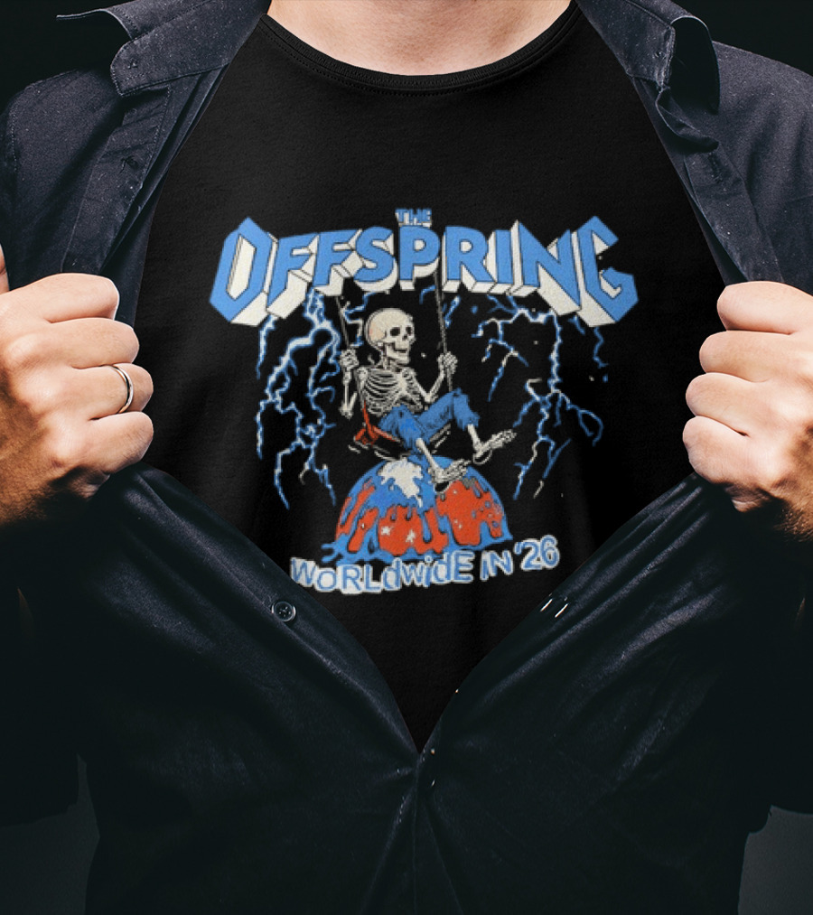 The Offspring Worldwide In 26 Swinging Skeleton Tour T-Shirt