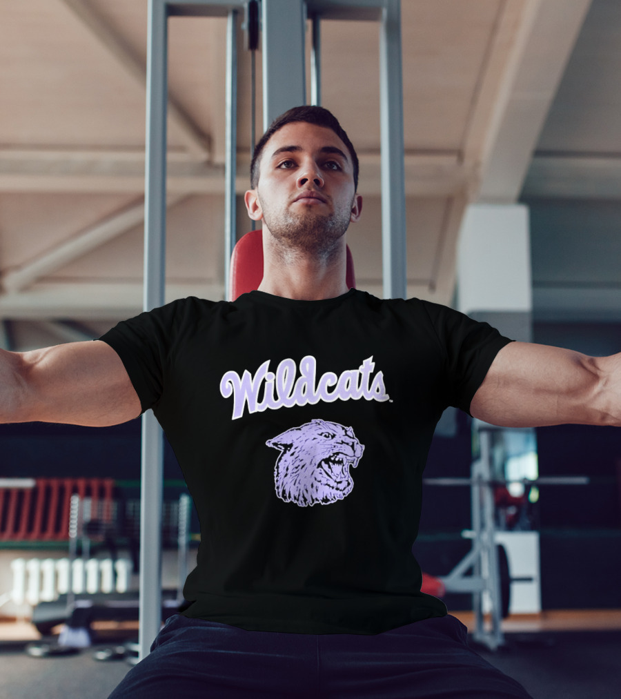 Wildcats Wildcat Head Purple T-Shirt
