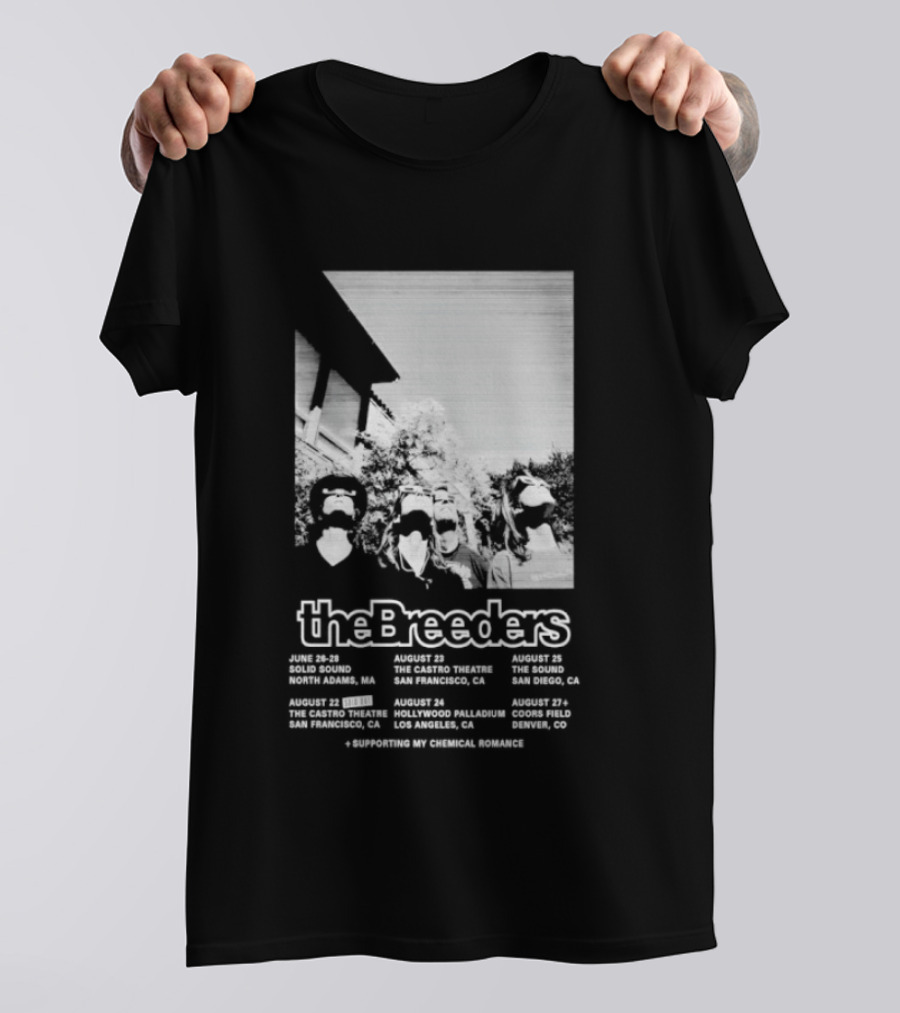 The Breeders 2026 Tour With Eindhoven Dublin Amsterdam Paris London Dates T-Shirt