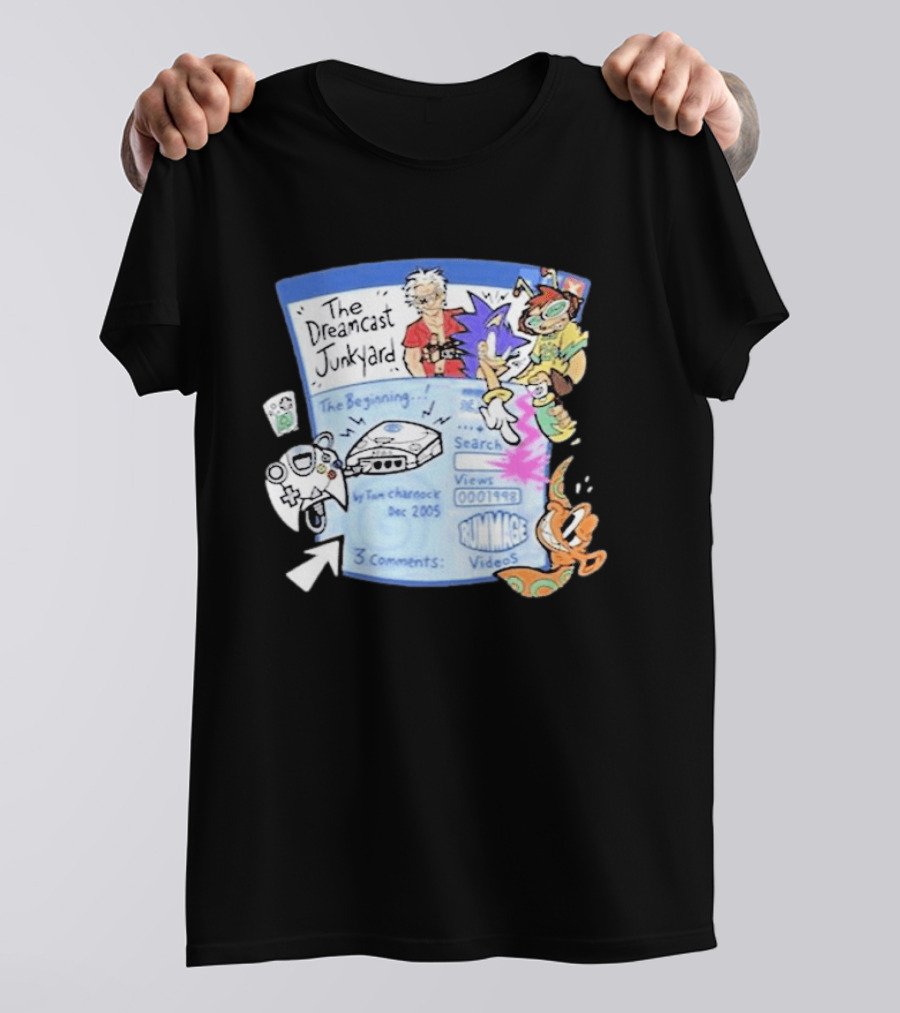 The Dreamcast Junkyard Animated AF Dec 2005 Tom Charnock Rummage Videos T-Shirt