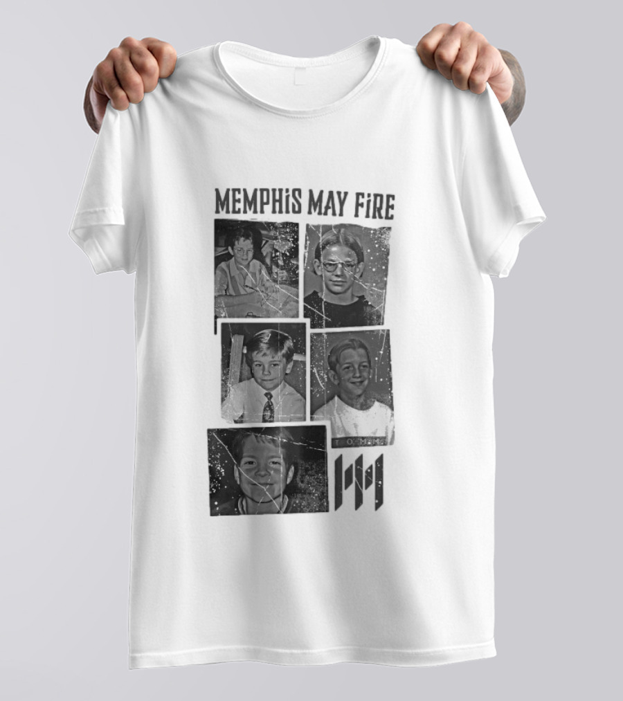 Memphis May Fire Vintage School Photos Collection T-Shirt