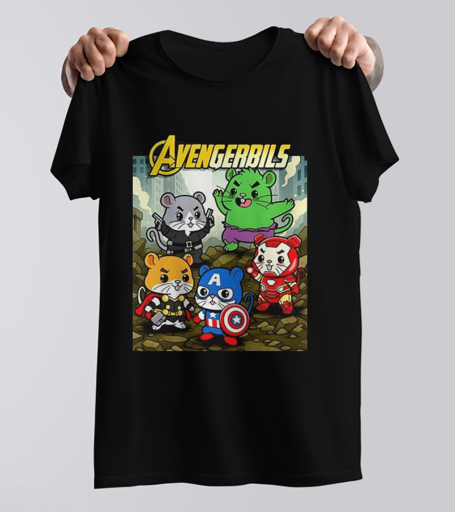 Avengerbils Gerbil Avengers Crossover With Iconic Heroes T-Shirt