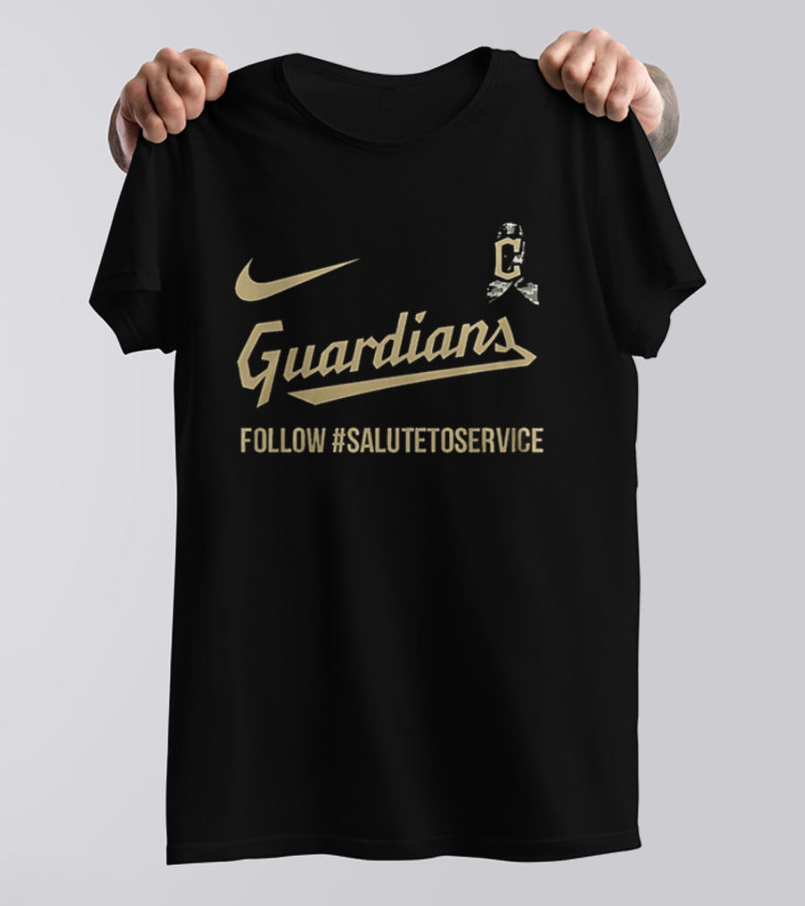 Cleveland Guardians Nike Salute To Service Follow #SaluteToService T-Shirt