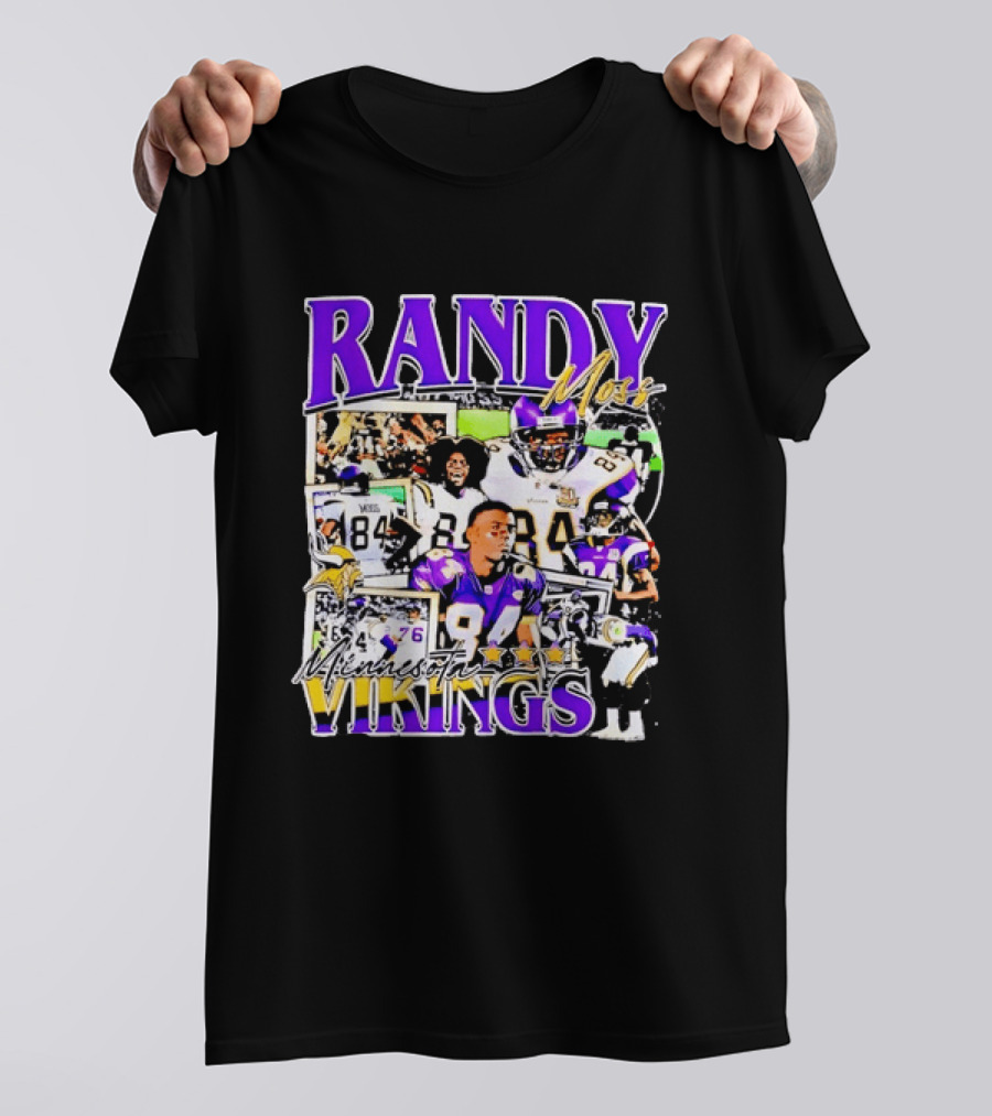 Randy Moss Minnesota Vikings 84 Star Legend NFL Football T-Shirt