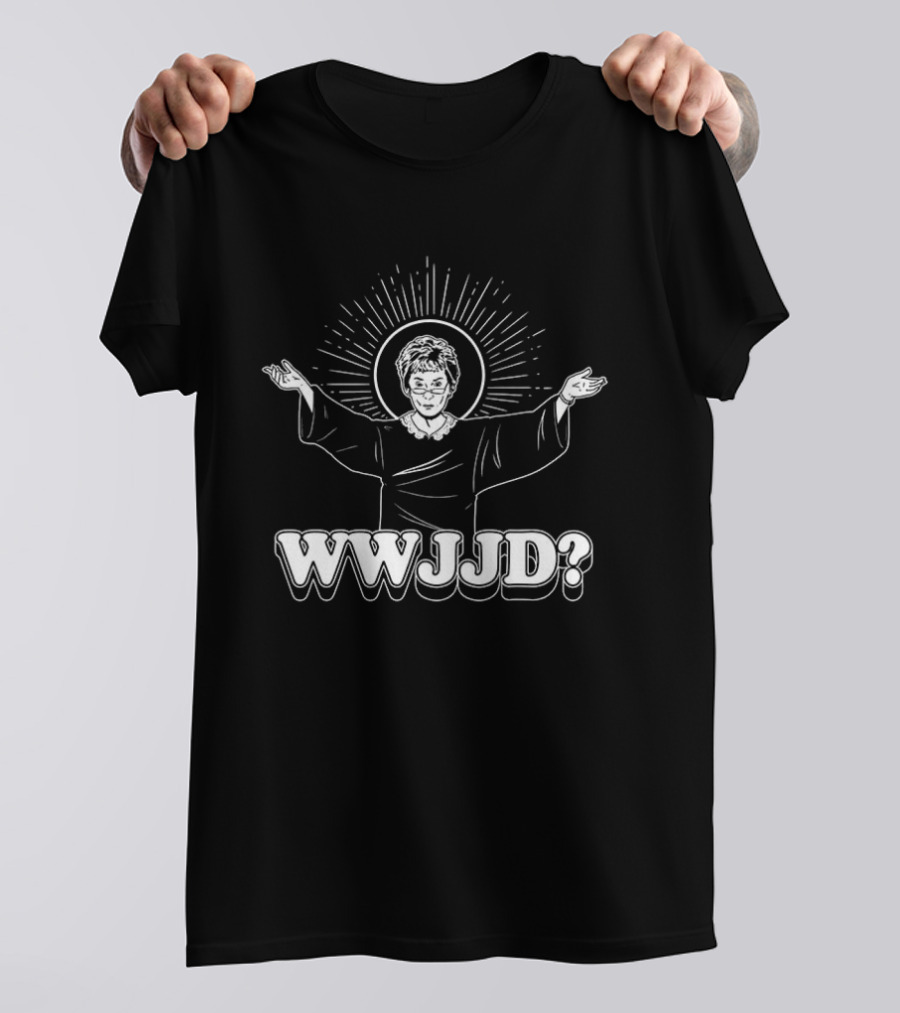 WWJJD Exclusive Christian Jesus Icon Arms Raised T-Shirt