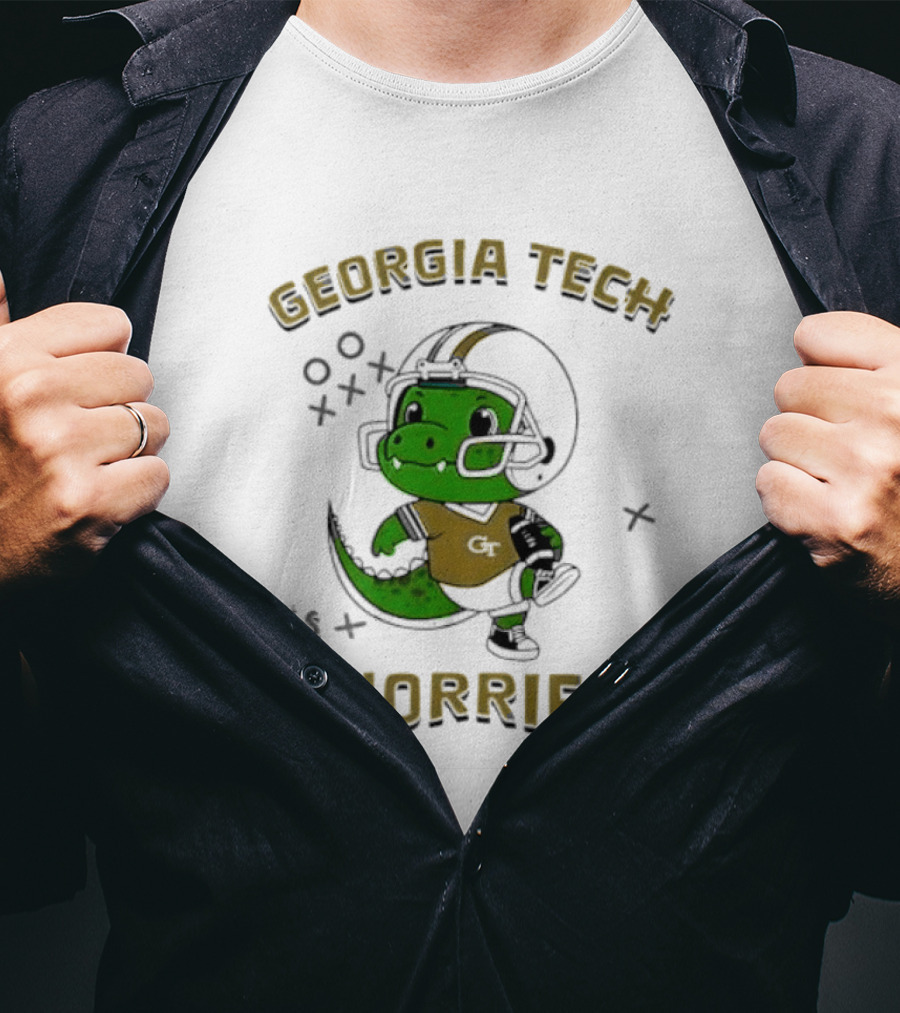 Georgia Tech Dino Football Fun Dinorrific T-Shirt