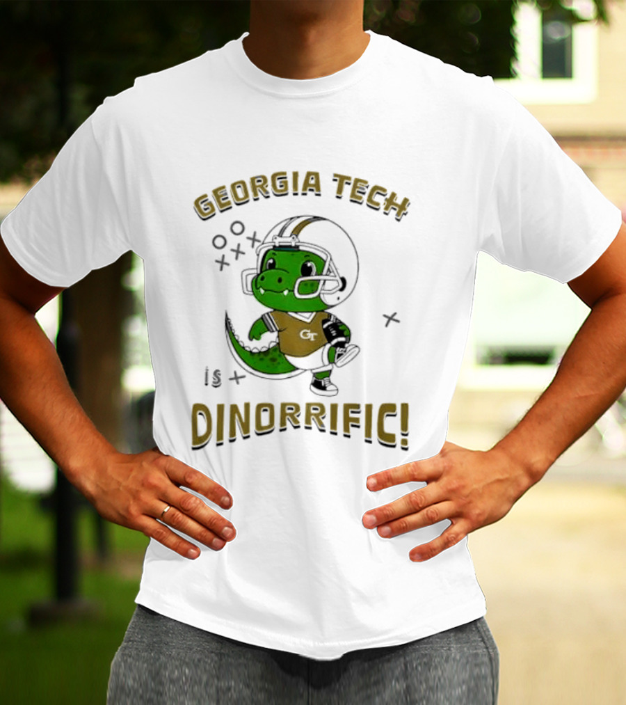 Georgia Tech Dino Football Fun Dinorrific T-Shirt