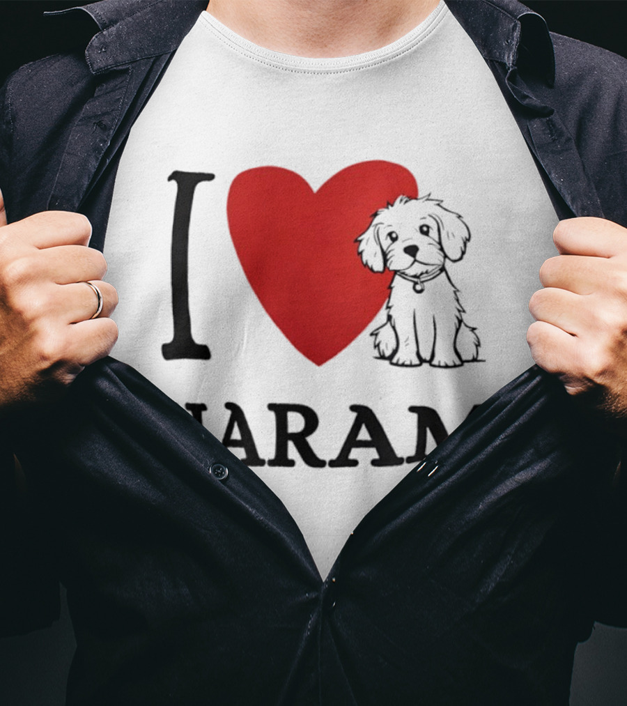 I Love Haram Cute Dog Heart T-Shirt