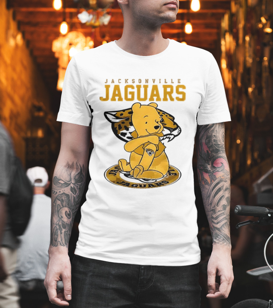 Jacksonville Jaguars Winnie The Pooh 100th Anniversary Collaboration T-Shirt