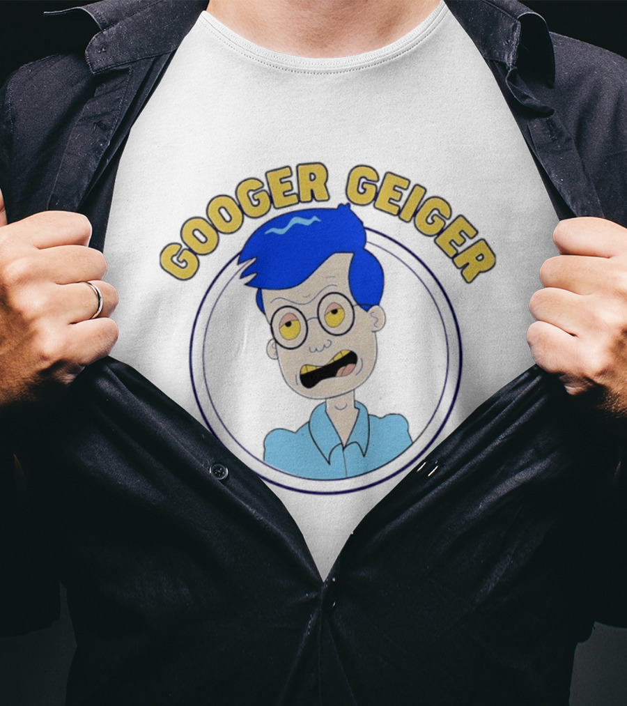 Kevin French Googer Geiger Blue Hair T-Shirt