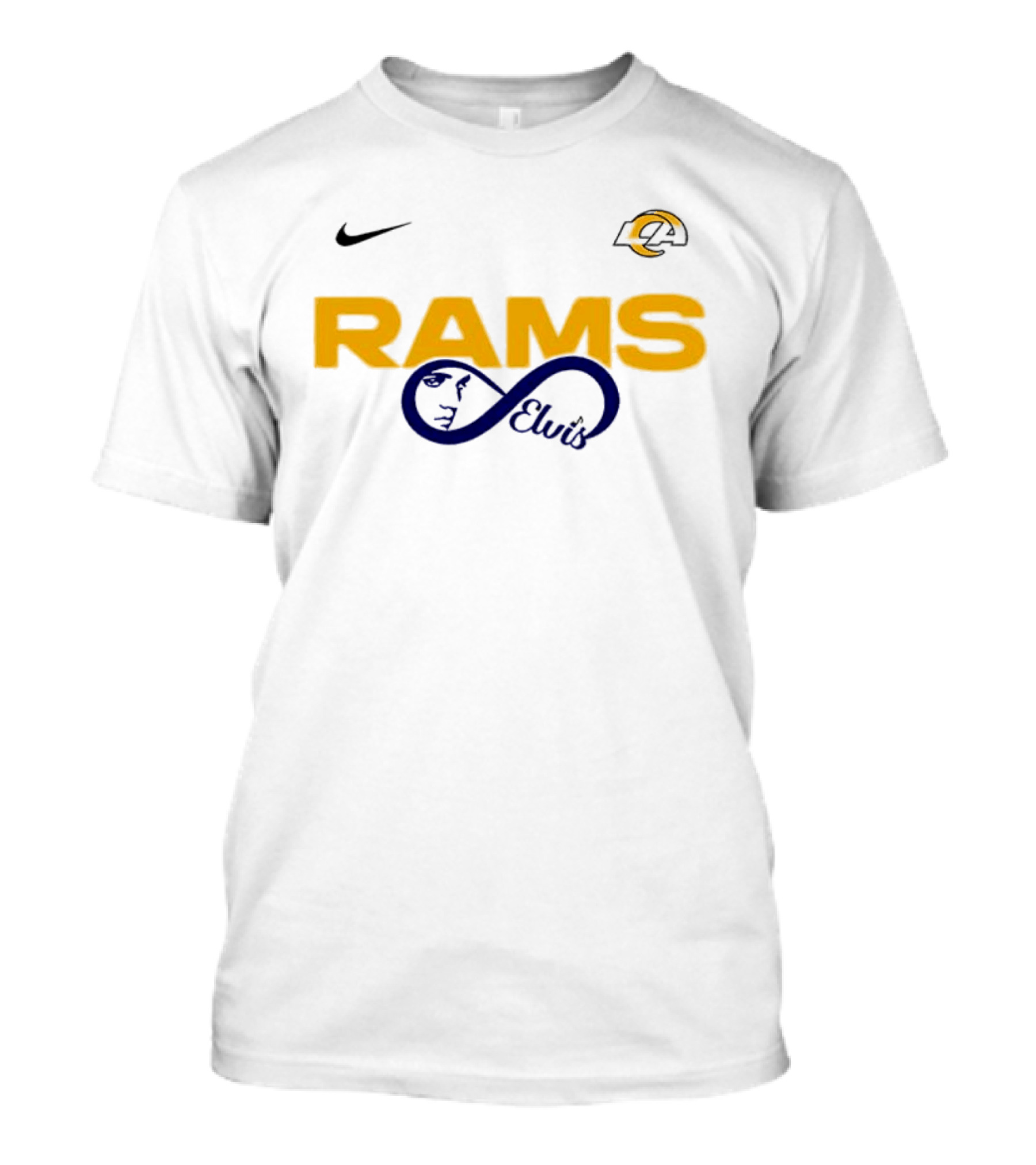 Nike Los Angeles Rams LA Logo Elvis Presley Fans T-Shirt