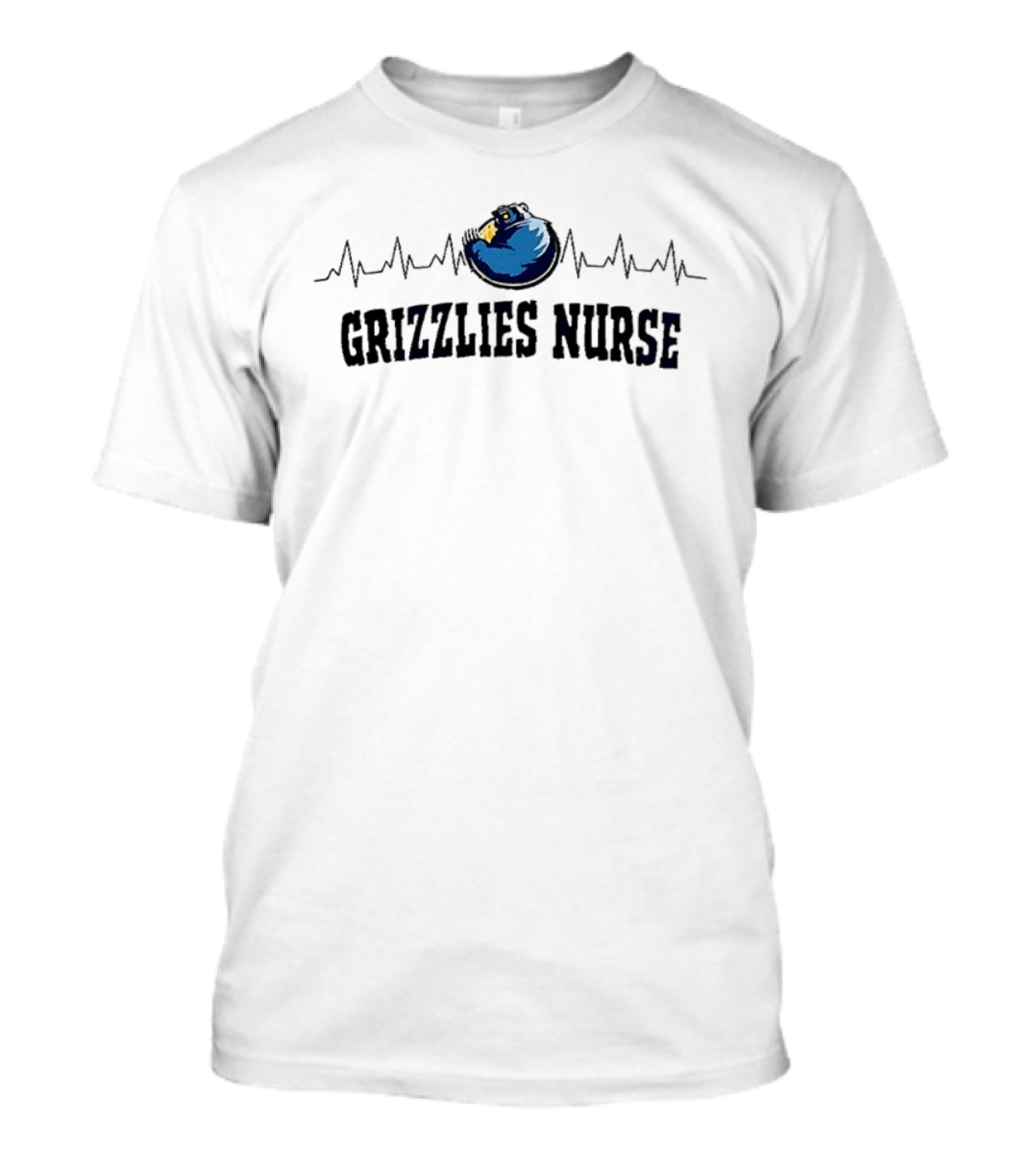 Grizzlies Nurse Heartbeat Appreciation Month T-Shirt