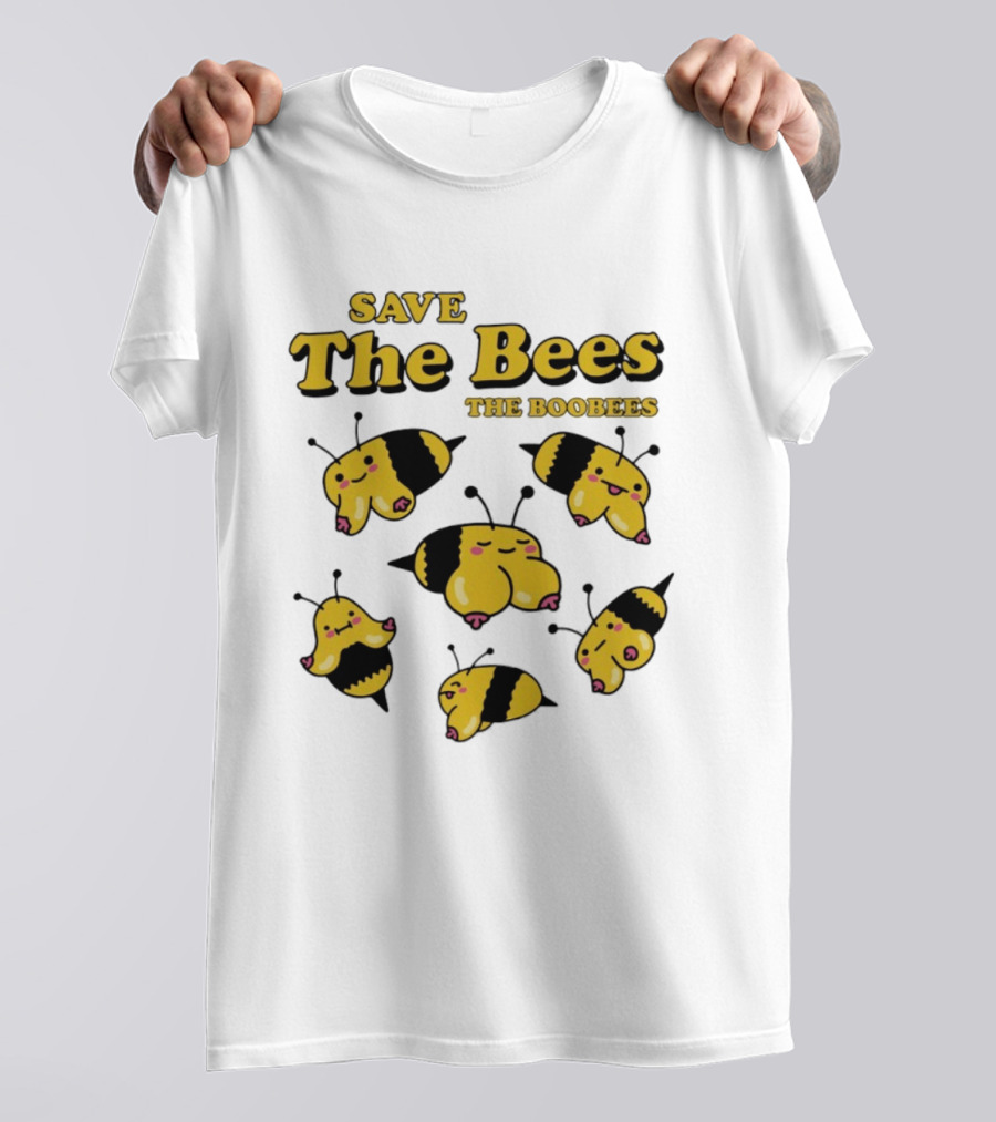 Save The Bees The Boobees Characters Fun T-Shirt