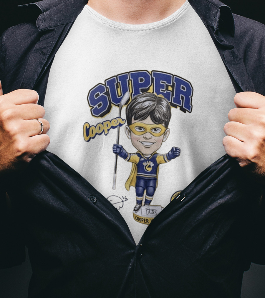 Super Cooper Williams Saskatoon Blades Bobblehead T-Shirt