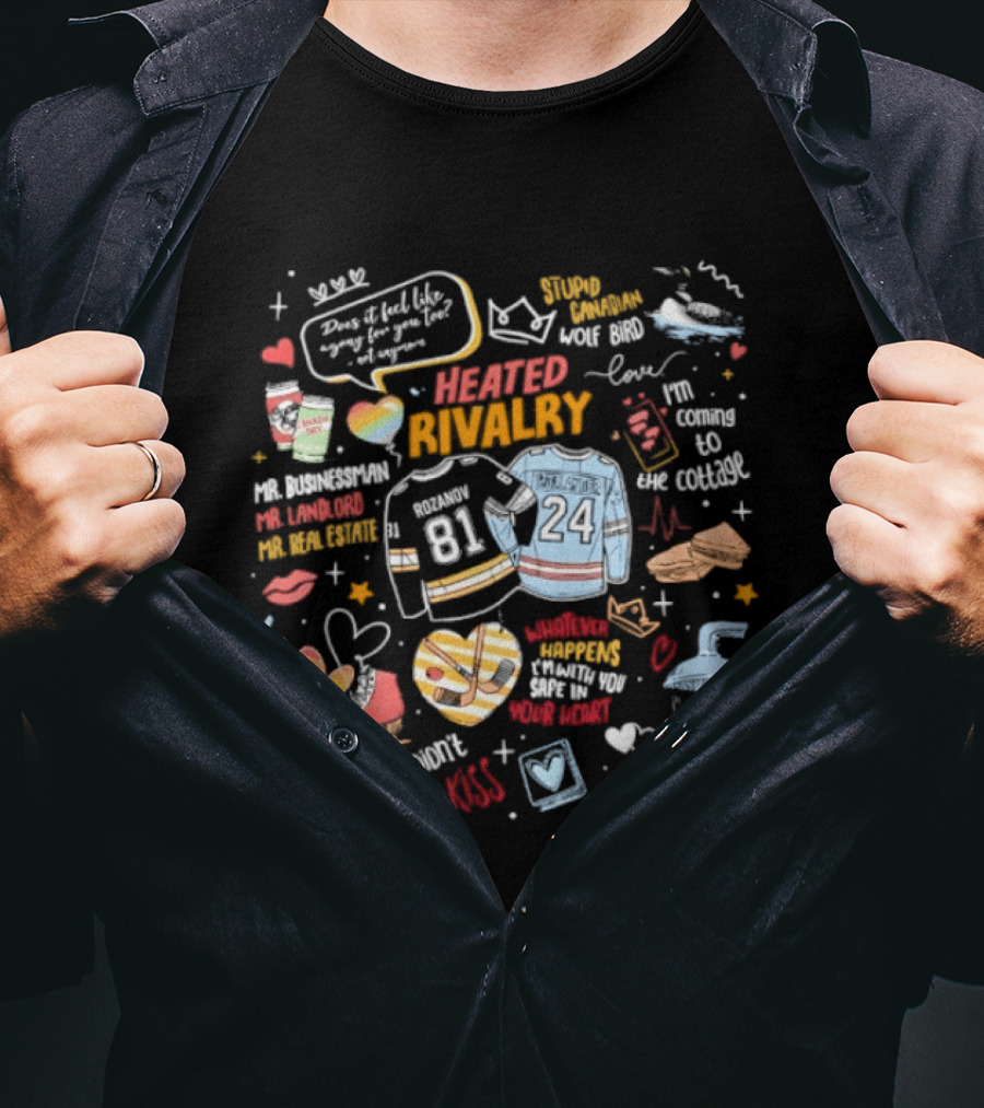 Heated Rivalry Mr.Businessman Love Confession 81 Vs 24 We Didn't Even Kiss Shower Not Here T-Shirt