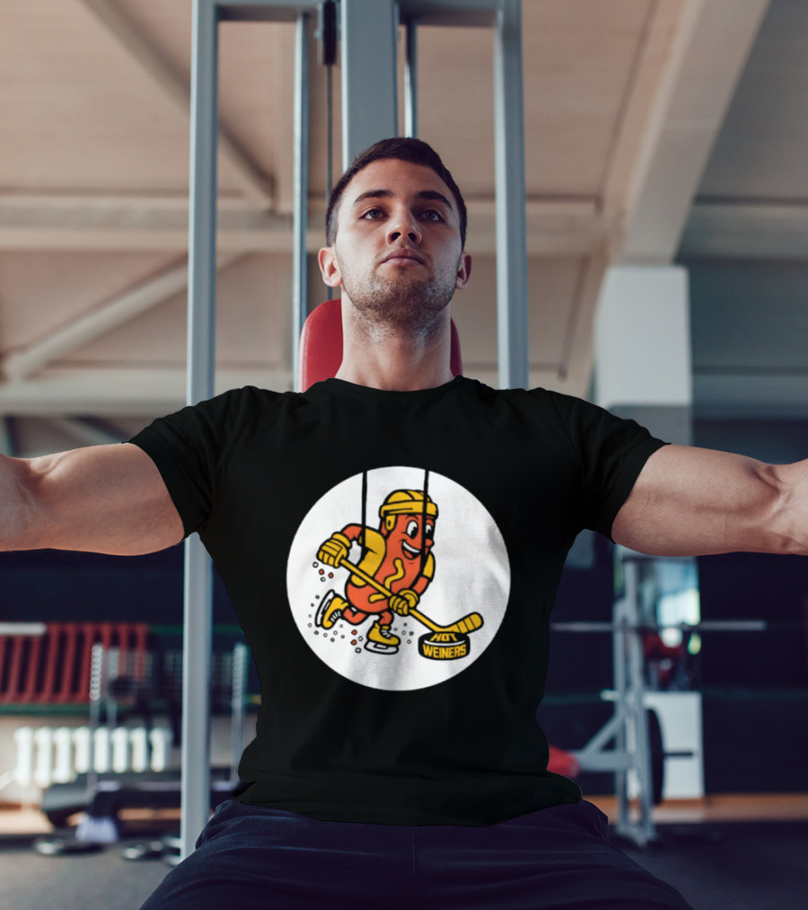 Providence Bruins Hot Dog Hockey Wieners Fun Sports T-Shirt