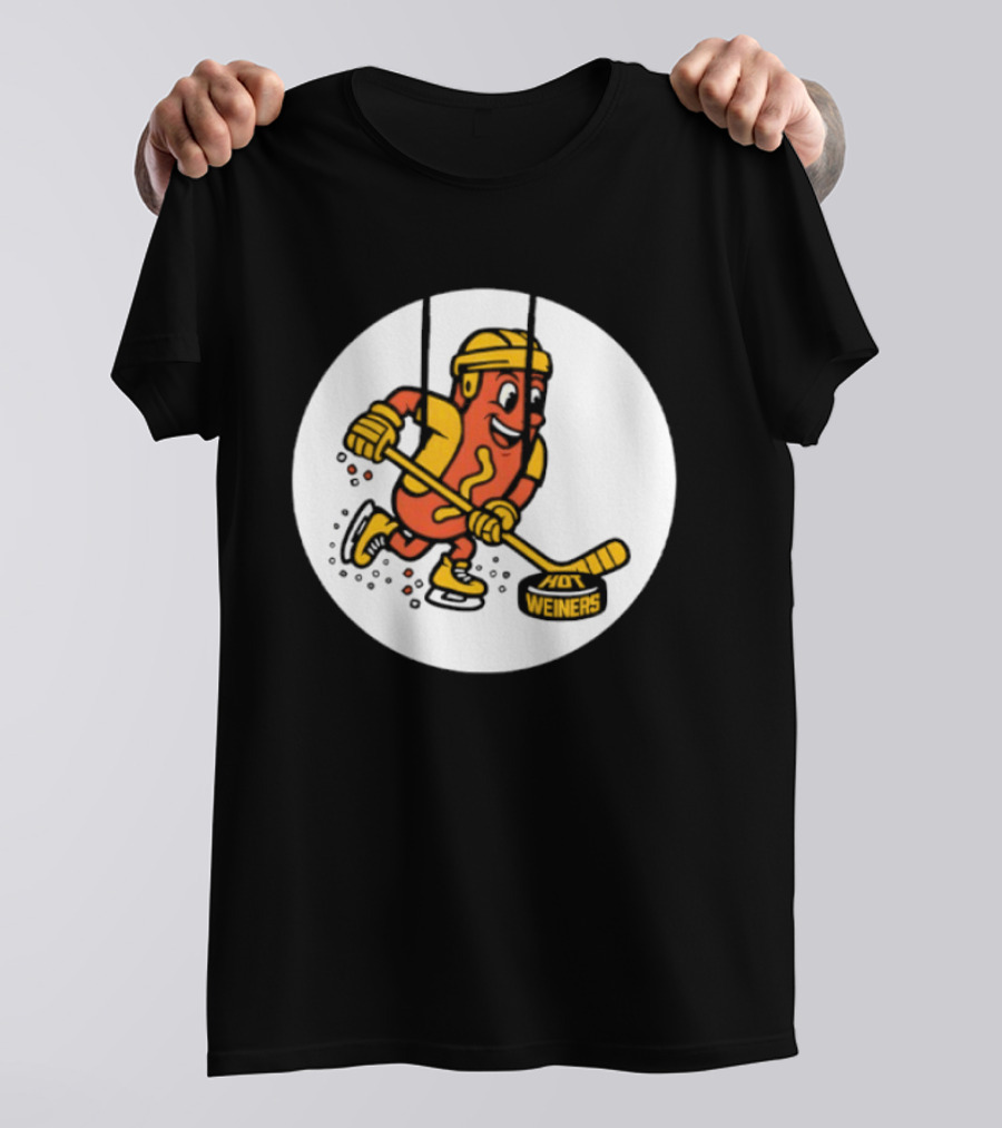 Providence Bruins Hot Dog Hockey Wieners Fun Sports T-Shirt