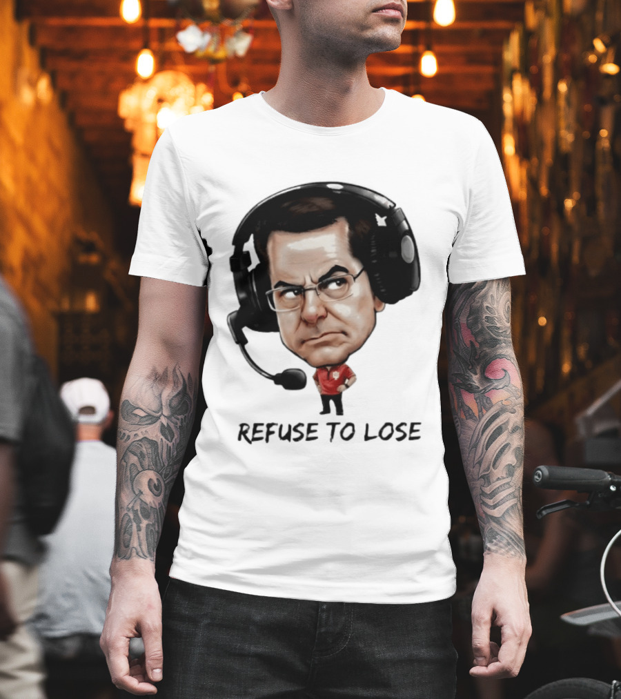 Curt Cignetti Refuse To Lose Indiana Football Coach Headset T-Shirt