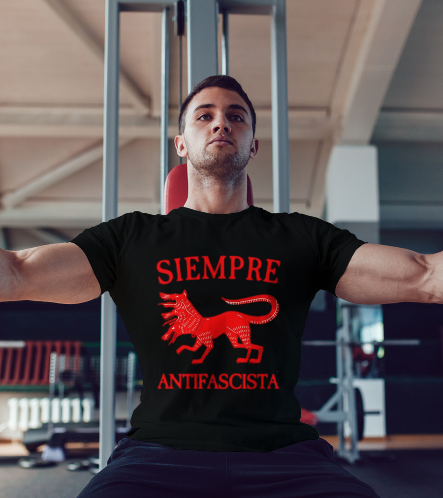 Siempre Antifascista Three Headed Dog Cerberus T-Shirt