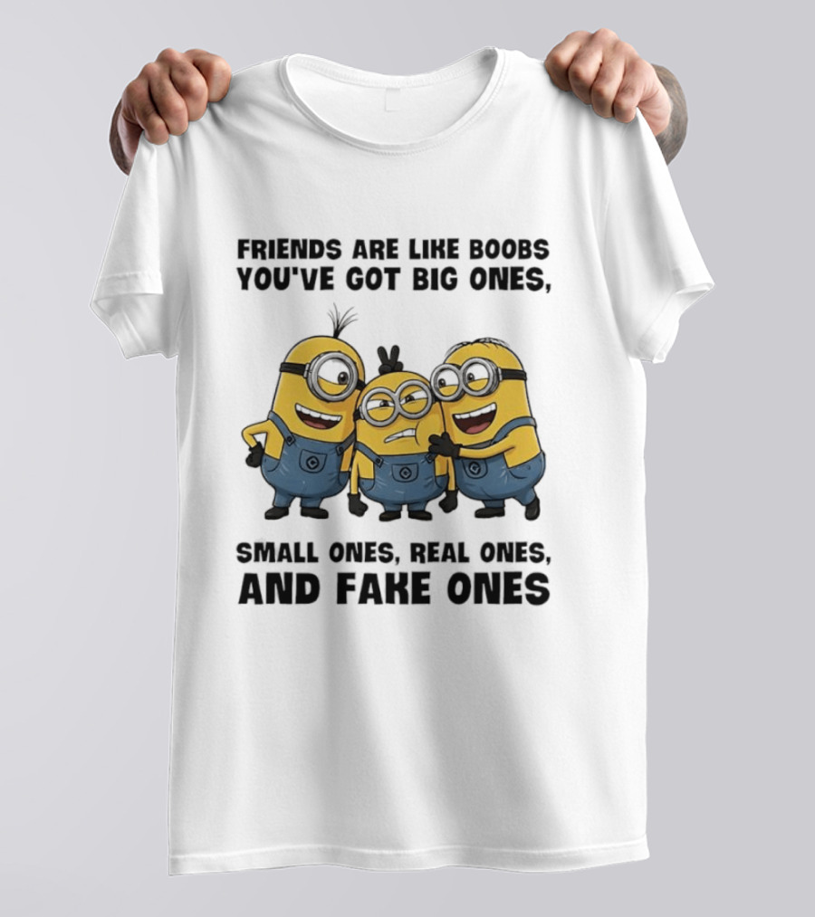 Minions Friends Big Ones Small Ones Real Ones Fake Ones T-Shirt