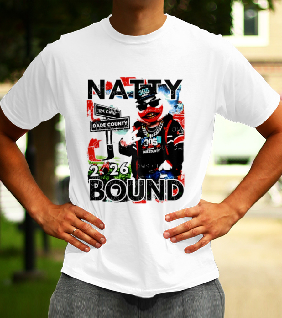 Natty Bound 2026 Miami Hurricanes Sebastian The Ibis Dade County Da Crib 305 T-Shirt