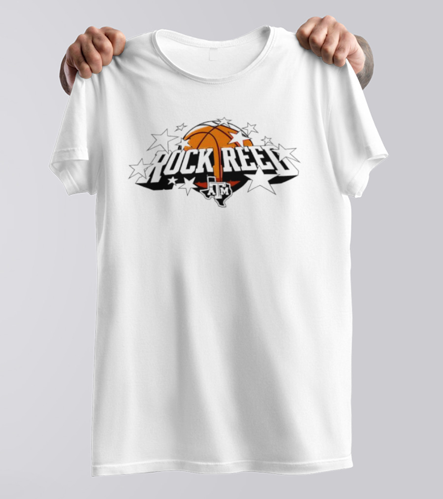 Rock Reed Texas A&M Aggies Basketball Stars T-Shirt
