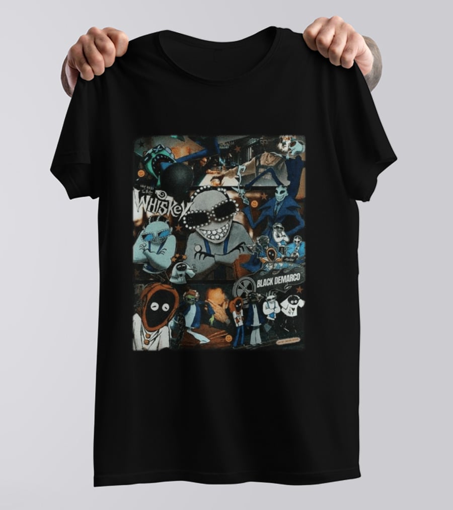 Asap Rocky Don't Be Dumb Whiskey Black Demarco Collage T-Shirt