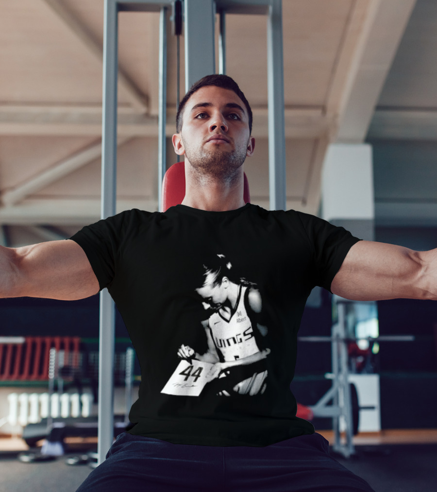 Paige Bueckers 44 Dallas Wings Basketball Women's Team Jersey T-Shirt