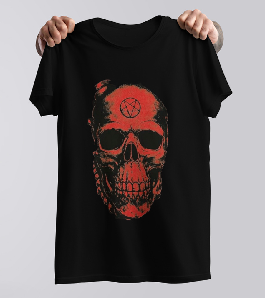 Spite New World Killer Tour 2026 VIP Bundle Exclusive Red Skull Pentagram T-Shirt