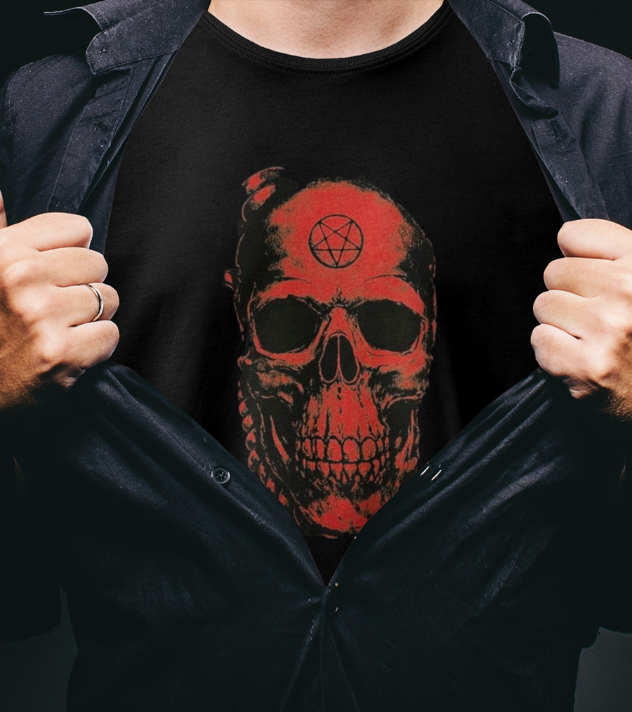 Spite New World Killer Tour 2026 VIP Bundle Exclusive Red Skull Pentagram T-Shirt