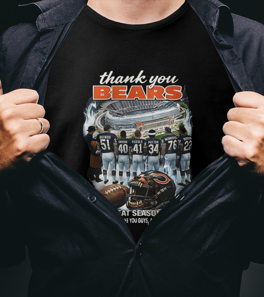 Thank You Bears Great Season We Still Love You Guys We Will Be Back T-Shirt