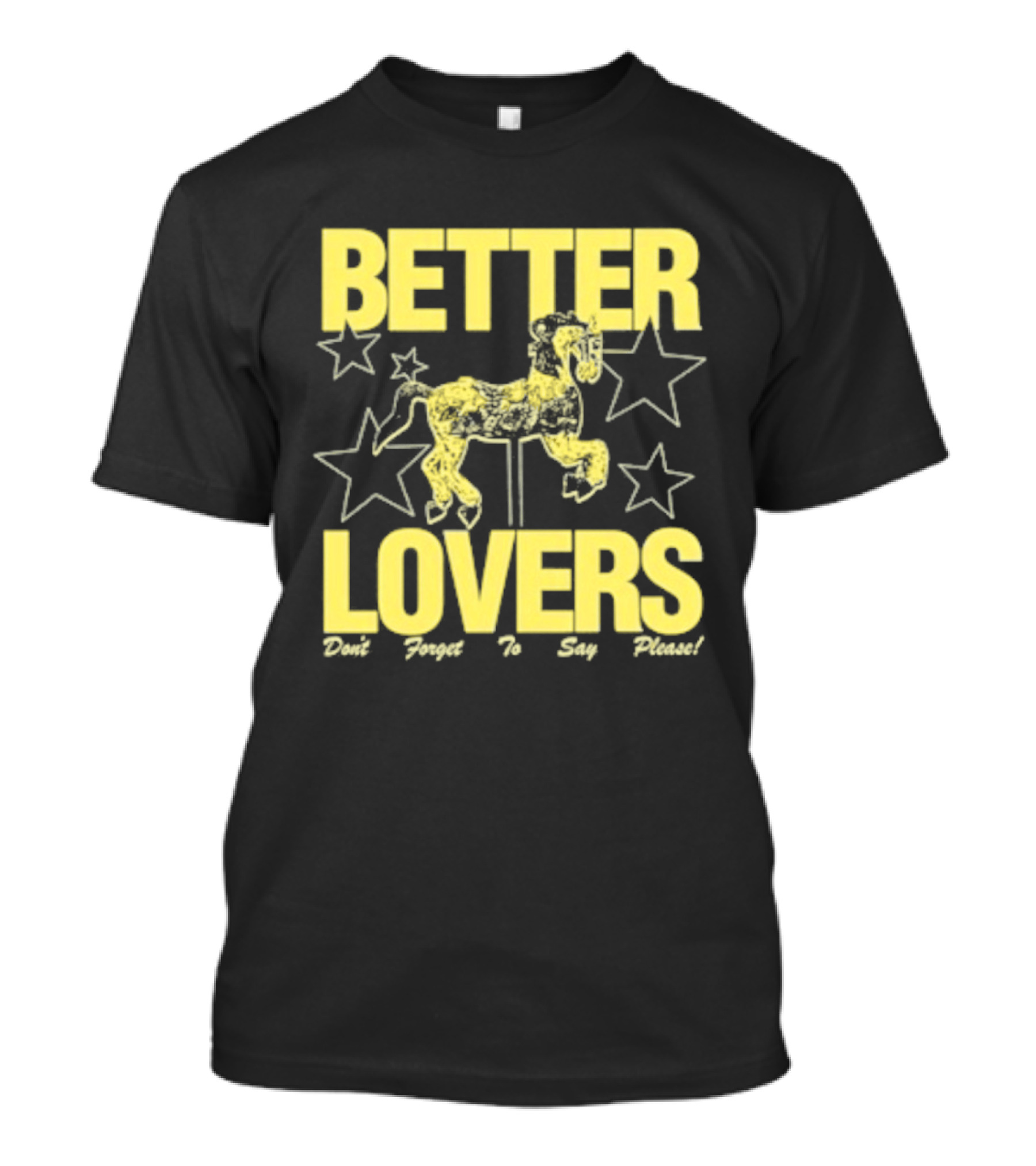 Better Lovers Say Please Stars Carousel T-Shirt