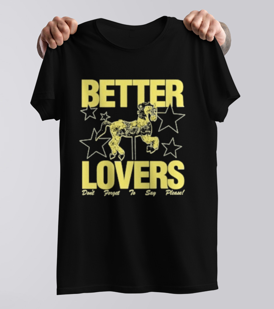 Better Lovers Say Please Stars Carousel T-Shirt