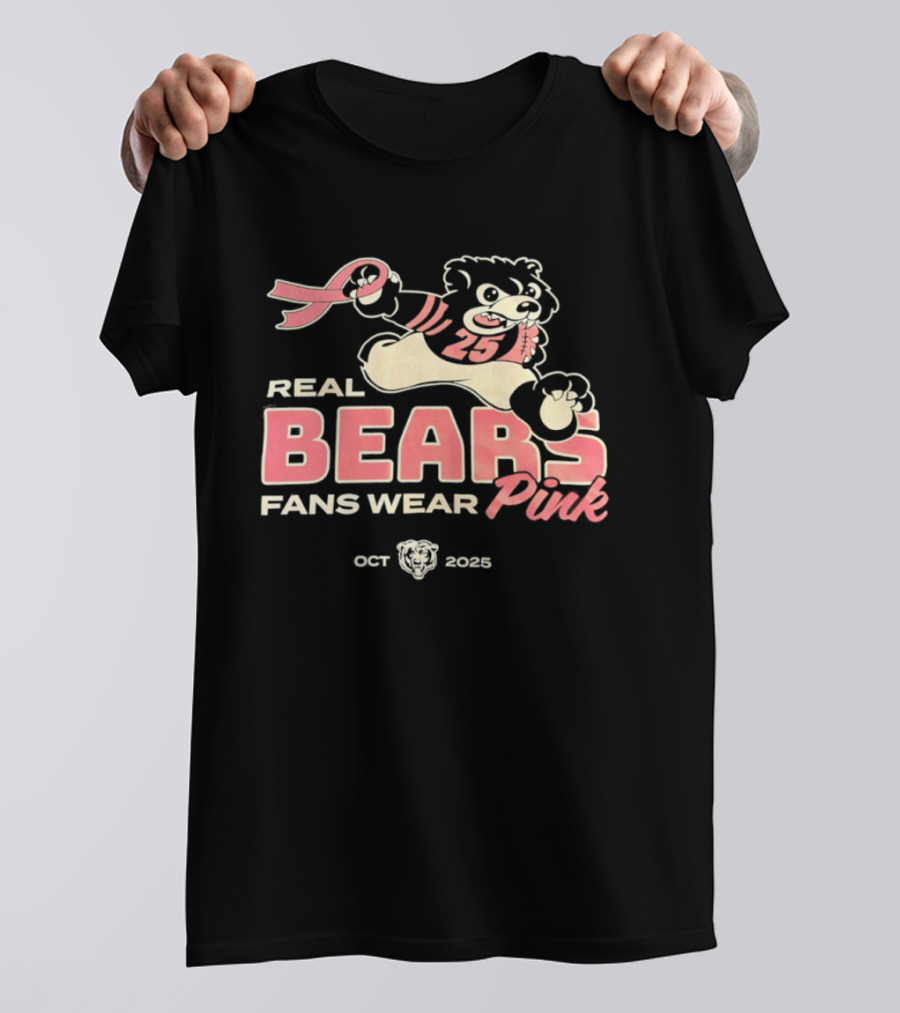 Real Bears Fans Wear Pink October 2025 T-Shirt